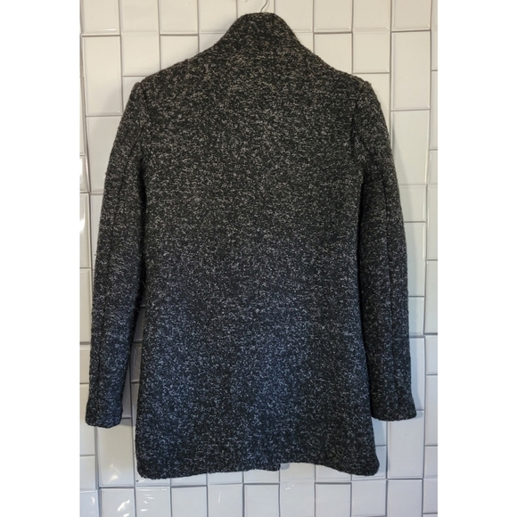 NWT ONLY  Wool 3/4  Length Winter Black Coat Stand Up ColLar Medium Weig… - Picture 2 of 12